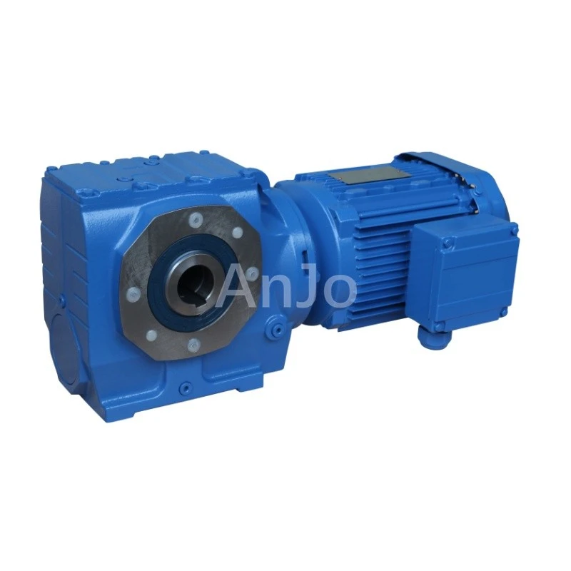 SA97 right angle worm helical china manufacturer price AC gear motor with hollow output shaft