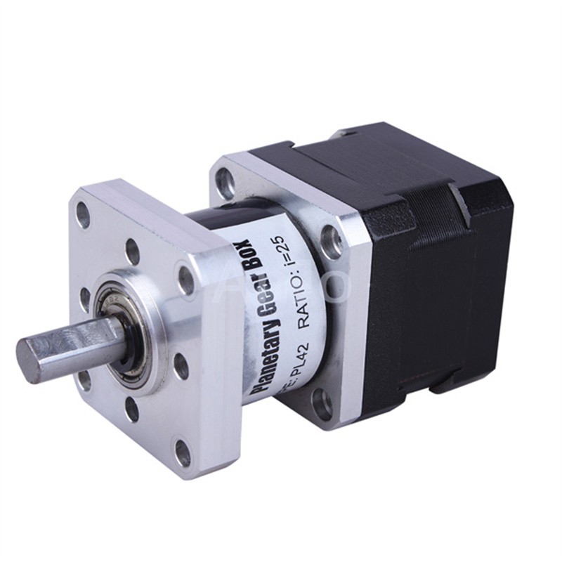 stepper gear motor square flange